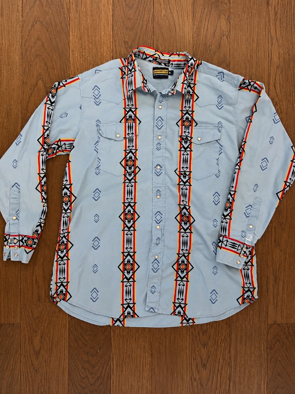 Panhandle Slim XL Southwestern Geometric Pearl Snap Western Shirt